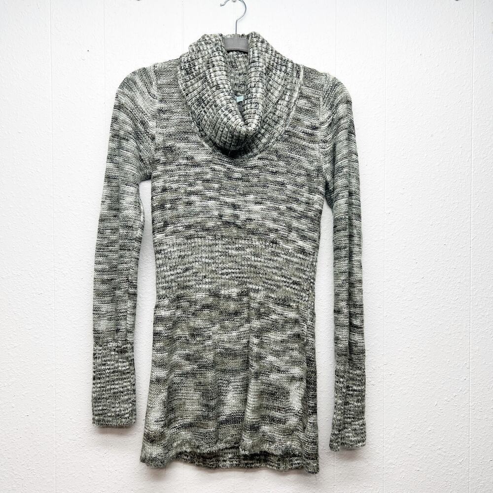 Maurices Turtleneck Marled Sweater Womens Small Longline Y2K Retro Grunge Preppy
